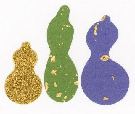 ●取寄品●【ペーパーパーツ】瓢箪ひょうたん／和のモチーフ／スクラップブッキング材料／ペーパークラフト切り絵貼り絵／デコレーション紙素材