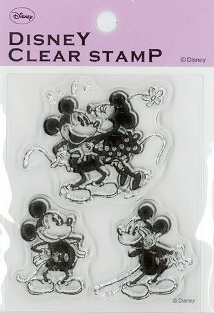●取寄品●【ディズニースタンプ】[ミッキー＆ミニー　クラシカルスタンプ1 ] 樹脂スタンプセット／Disny Stamp