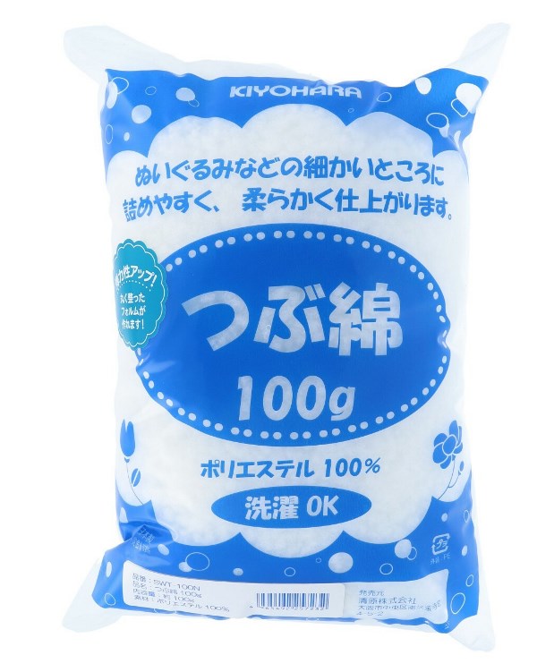 KIYOHARA つぶ綿手芸わた 100g ポリエステル10