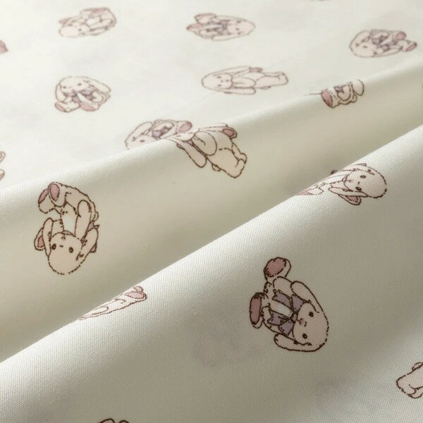 ソーイング布生地（ミルクラテ　うさちゃん）カットクロス110cm×50cm（1枚）シーチング生地　商用利用OK