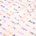 ●取寄品●kippis ダブルガーゼ生地 チョコレート包み/Konvehti(ピンク)カットクロス110cm×50cm(3枚セット)日本製 商用利用OK