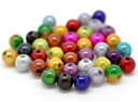 ●取寄品●アクリルビーズ3000個 カラフル(ミックスカラー)/手芸ビーズアクセサリー材料(ミックスアソートセット/8mm