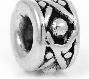 ●取寄品●メタルビーズ（30個パック） 手芸ビーズパーツ金属ビーズ／8mm×5mm