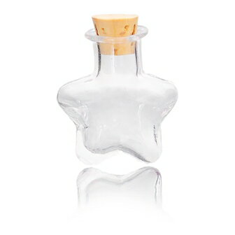 ガラスボトル（1個）ミニサイズのガラス瓶コルクキャップ付ビーズパーツの仕分けコレクションに多肉植物に27mm×20mm
