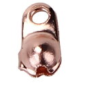 ●取寄品●【コネクターパーツ】300個 ボールチェーン用クラスプ留金具(ローズゴールドカラー)/アクセサリーパーツハンドメイド資材/6mm×5mm(2.4mmボ...