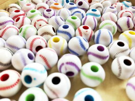楽天市場 アクリルビーズ100個入ビーズ野球ボール おまかせミックスカラー スポーツプラスチックビーズプラビーズ ベースボール ビーズミックスアソートセット 12mm 11mm アンティーク手芸 レネット 楽天市場 アクリルビーズ100個入ビーズ野球ボール おまかせミックスカラー スポーツプラスチックビーズプラビーズ ベースボール ビーズミックスアソートセット 12mm 11mm アンティーク手芸 レネット