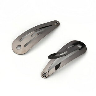 ●取寄品●ヘアアクセサリー　20個パック　パッチンヘア金具　アクセサリーパーツヘアコームヘアピンパーツ／31mm×11mm