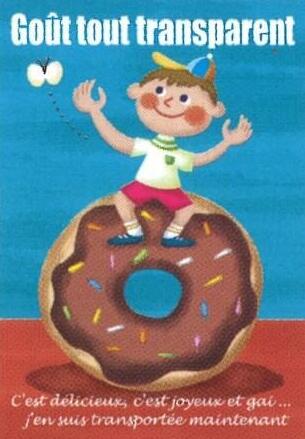 ●取寄品●アンティークデザイン（Doughnuts）／フランス製ポストカード 10枚セット　デザイン葉書メッセージカード 105X148mm