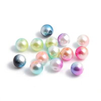 メール便送料無料プラスチックビーズ1300個エクストラパック(グラデーションカラー)MIXデザインアクリルビーズプラビーズビーズ手作りアクセサリー手芸材料/直径8mmサイズ