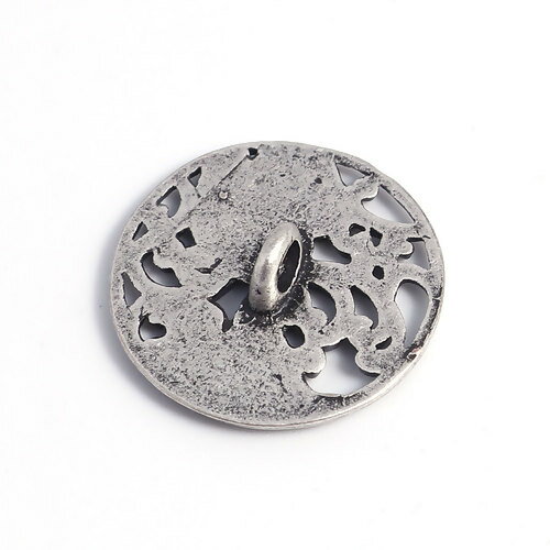 メタルボタン1個 アンティークデザインの金属ボタン 手芸ボタン19mm