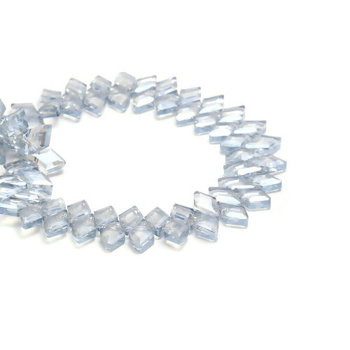 ●取寄品●ガラスビーズ（菱形） 約950個　まとめ買い大口パック／13mm×8mm