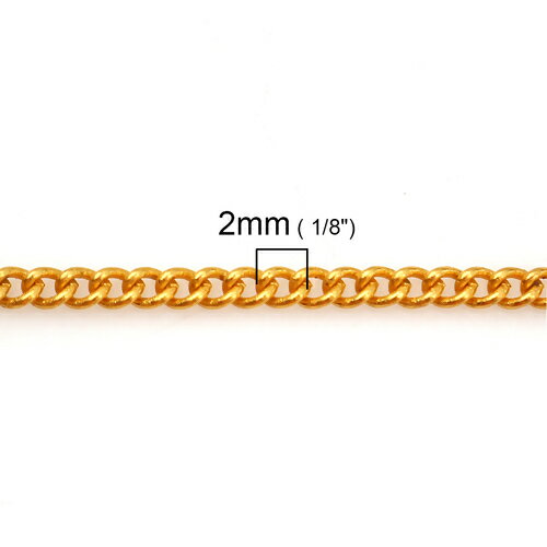 ●取寄品●アクセサリーチェーン計100M(ゴールドカラー)喜平チェーンメタルネックレスチェーン鎖パーツ