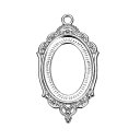 ●取寄品●ミール皿 10個パック UVレジン皿レジン台アクセサリーパーツ/全長43mm×24mm(3)