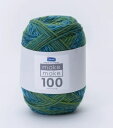 ●取寄品●オリムパス手編み糸 メイクメイク100シリーズ(色番1005 ブルーグリーン)100g×3玉セット かすりの部分と杢の部分の色の変化 ※1枚目の画像が...