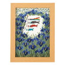 ゆうパケット送料無料 クロスステッチ刺繍キット(5月 菖蒲とこいのぼり)木製フレーム付 OLYMPUSオリムパス製