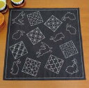 ●取寄品●マルチクロス うさぎと伝統柄/刺し子キットオリムパスハンドメイドキット