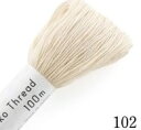 ●取寄品●オリンパス刺し子糸 Sashiko Threadシリーズ(色番102)3束セット(計300m)※1枚目の画像が対象商品