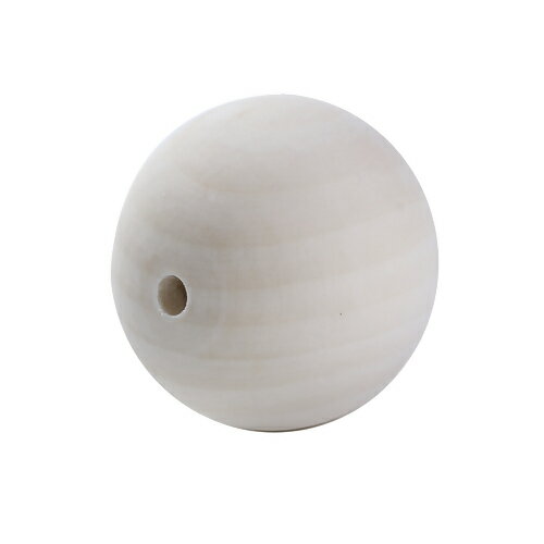 ●取寄品●ウッドビーズ　5個入（ナチュラル）木製ビーズ 天然素材ナチュラルビーズ／幅42〜43mm×厚44〜4..