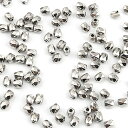 ●取寄品●メタル調プラスチックビーズ 多角形 約300個パック/アクセサリー用ビーズ/4mm×3mm