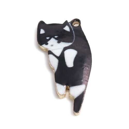 ●取寄品●メタルチャーム(10個) 猫CATデザイン 25mm×13mm