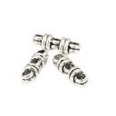 メタルビーズ 3つ穴タイプ 2個入り アクセサリー用手芸ビーズパーツ金属ビーズ/20mm×6mm
