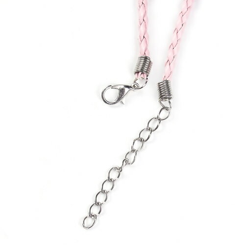●取寄品●チョーカーコード100本パック(ピンク色)ネックレスコードアクセサリーコード/周47cm
