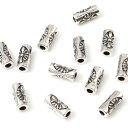 ●取寄品●メタルビーズ 筒形 300個入 ハンドメイドアクセサリー用手芸ビーズパーツ金属ビーズ8mm×4mm