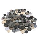 ●取寄品● プラボタンいろいろミックスセット約500個アソートパック(グレー系セット)樹脂ボタンプラスチック製ボタン
