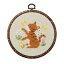 ●取寄品●COSMO(コスモ) ぬりえみたいなクロスステッチ キャット ルシアンハンドメイドキット