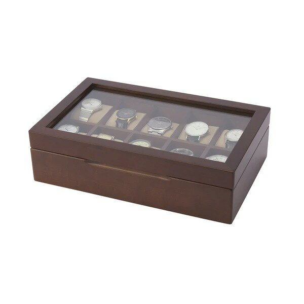 ●取寄品●木製品コレクションMade in Japan　木製ウォッチケース10本用