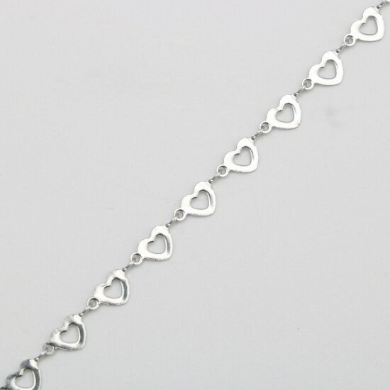 ●取寄品● 304ステンレスチェーン 　 2メートル　ハート型 ステンレス製鎖パーツ