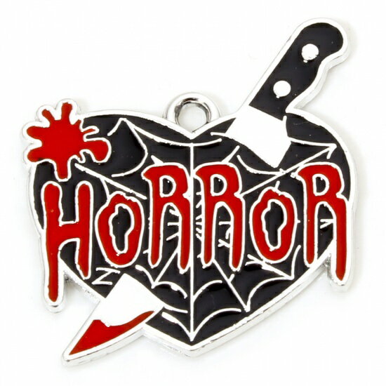 ●取寄品●メタルチャームパーツ10個 ハロウィンシリーズ（Fデザイン） ペンダントアクセサリーパーツ ※1枚目の画像が対象商品