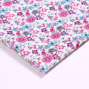 カットクロス1枚 約130cm x 80cm(フラワー模様パターン)プリント生地クラフト布 ソーイング手芸ファブリック
