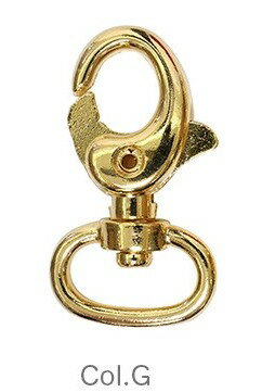 クラフトパーツ　ナスカン（2個入）押し込み式　レバー開閉（Gゴールド色）　ハンドメイド用金具　※1枚目の画像が対象商品