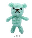 ●取寄品●ミニあみぐるみキットミニくま(Col:Bグリーン) 手芸手編みキット