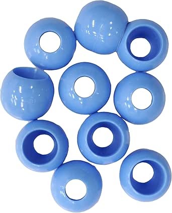 ●取寄品●カラーループエンド15mm（10個入り）水色　入園入学小物作り