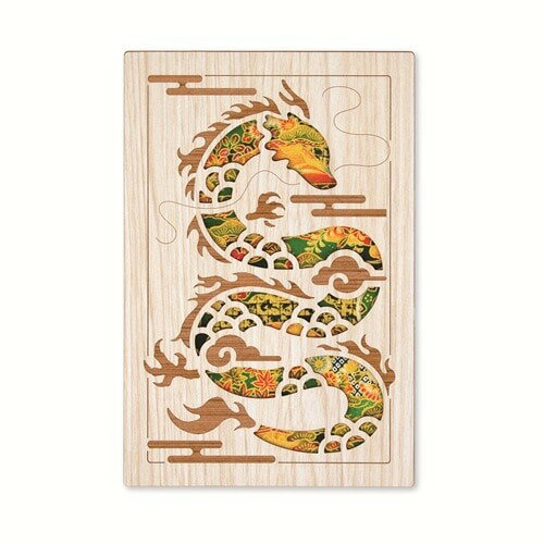 ●取寄品●御朱印帳（龍）日本製 神社仏閣寺参拝記念ご朱印スタンプ帳ジャバラメモ帳 日本土産Made in Japan