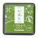 ●取寄品●シャチハタ shachihata いろもよう わらべ ミニサイズ(盤面25x25mm) 松葉色×5パック