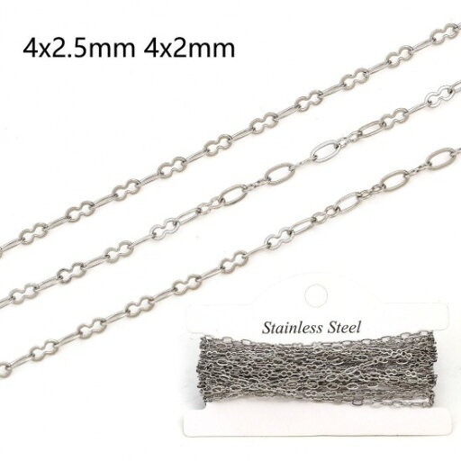 ●取寄品●304ステンレスネックレスチェーン1巻(約10m巻)Cタイプ ※1枚目の画像が対象商品 ●取寄品●304ステンレスネックレスチェーン1巻(約10m巻)Cタイプ ※1枚目の画像が対象商品
