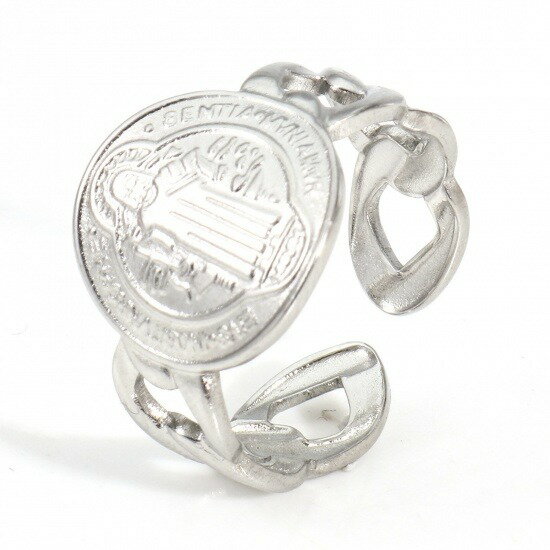 ●取寄品●304ステンレスリング指輪　2個セット（完成品）約17号　※1枚目の画像が対象商品