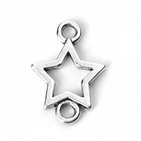 ●取寄品●メタルコネクターパーツ 50個　スターデザイン