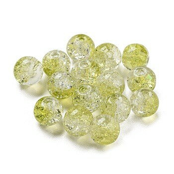 ●取寄品●ガラスビーズクラックタイプ(約300個)アクセサリー用ビーズ 8mm