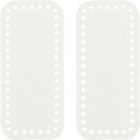 ●取寄品●バッグの底板パーツ2個(ホワイト) ハンドメイドあみもの用品編み物雑貨