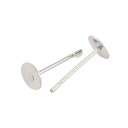 ●取寄品●ステンレスピアス金具 平皿タイプ(3000個)ハンドメイドパーツ