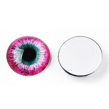 ●取寄品●ガラスカボション　目玉型（約100個）直径約20mm　ぬいぐるみ人形制作パーツ