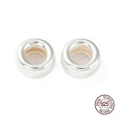 ●取寄品●925スターリングシルバービーズ 10個 アクセサリービーズ7.4x4mm