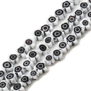 ●取寄品●ガラスビーズ　小花（約880個）アクセサリービーズ　3.7~5.6x2.6mm