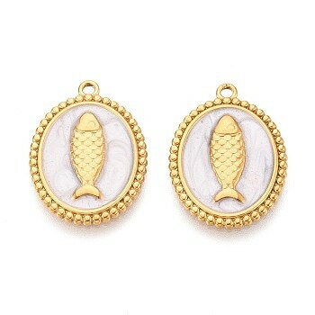 ●取寄品●メタルステンレスチャーム18KGP本金メッキ　さかなデザイン(20個) アクセサリーパーツ