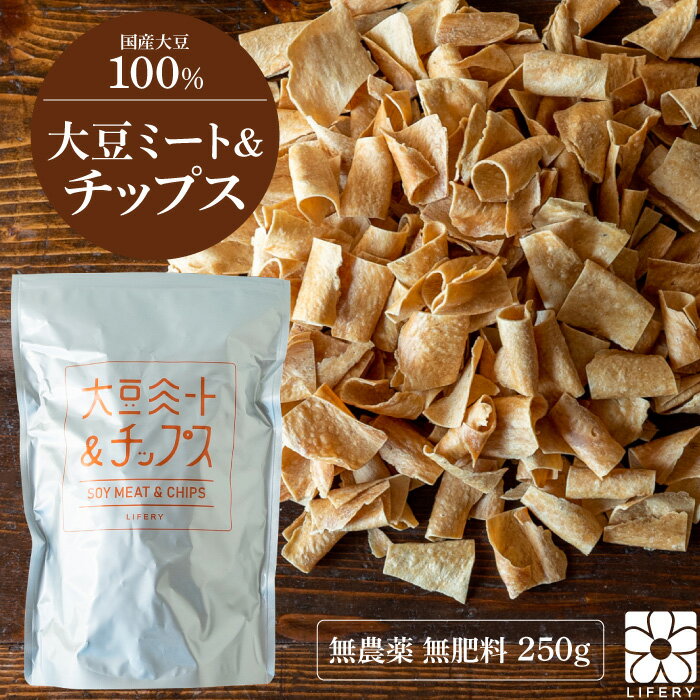 オーガニック 大豆チップス 大豆ミート 国産 250g 無農