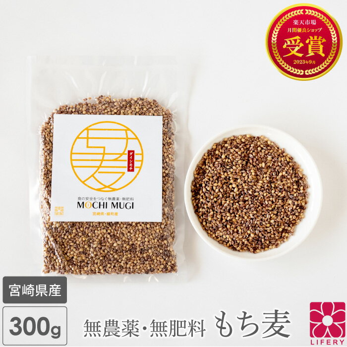 もち麦 送料無料 無農薬 無肥料 国産 ダイシモチ 300g レジスタントスターチ もち麦ごはん パック 雑穀 もちむぎ ベータグルカン βグルカン β-グルカン 食物繊維 農薬不使用 無農薬栽培 グルテ…